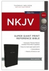 NKJV Super Giant Print, Comfort Print Reference Bible, Leatherflex Black
